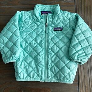 Patagonia Nano Puff Teal baby jacket